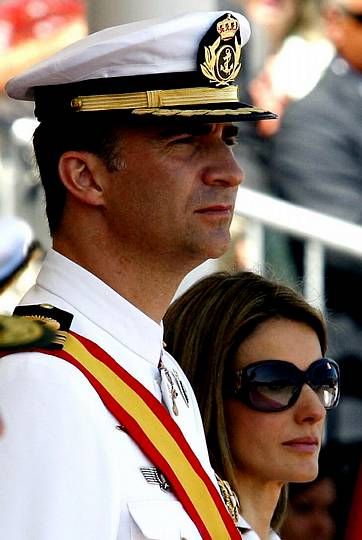 En la entrega de despachos de los nuevos oficiales de la Armada en Marín en 2008.