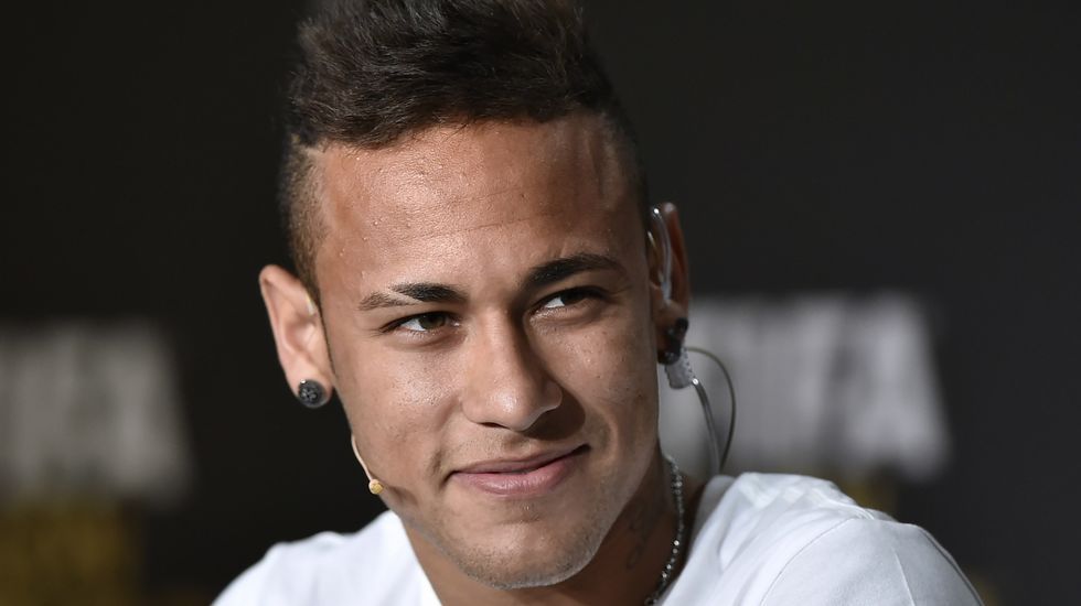 Neymar, en la rueda de prensa previa al Balón de Oro