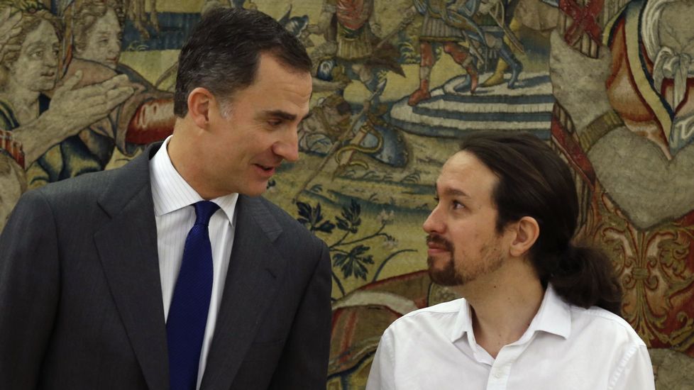 Felipe VI e Iglesias el 22 de enero.