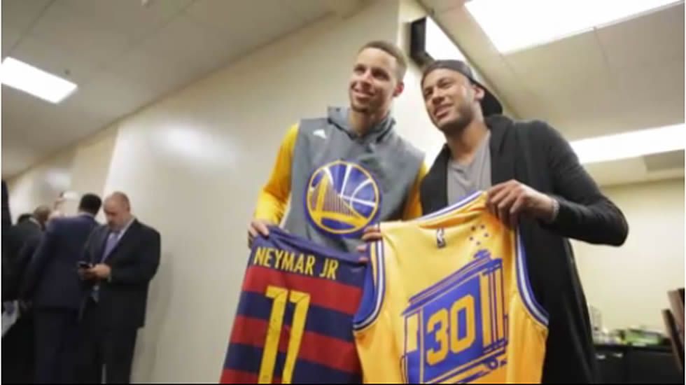 Neymar y Curry, juntos en la segunda final de la NBA