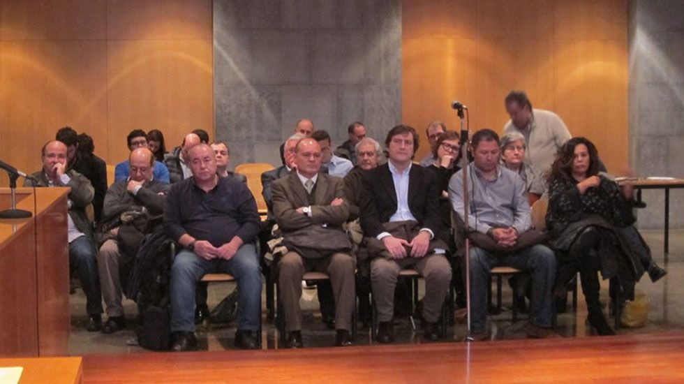 Los acusados en el banquillo del Caso Marea