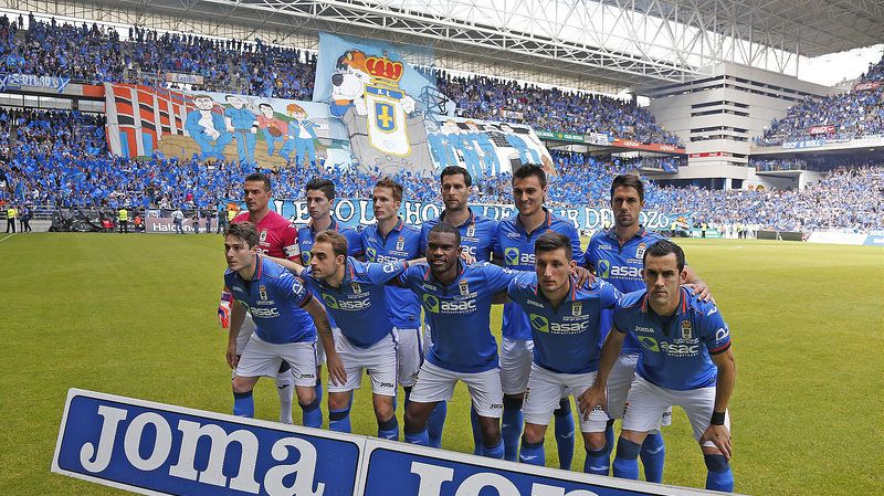 Once inicial del playoff de ascenso a segunda Real Oviedo-Cádiz