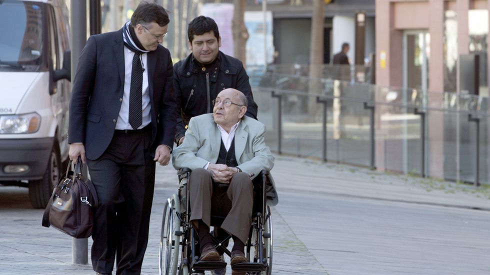 Felix Millet, a su llegada hoy al juicio