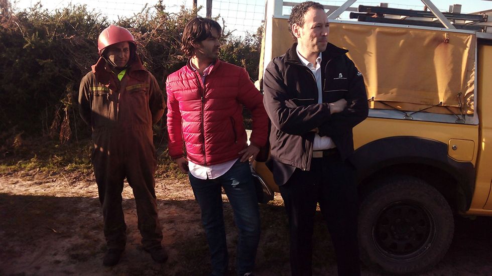 Guillermo Martínez sigue la evolución de los incendios en Llanes