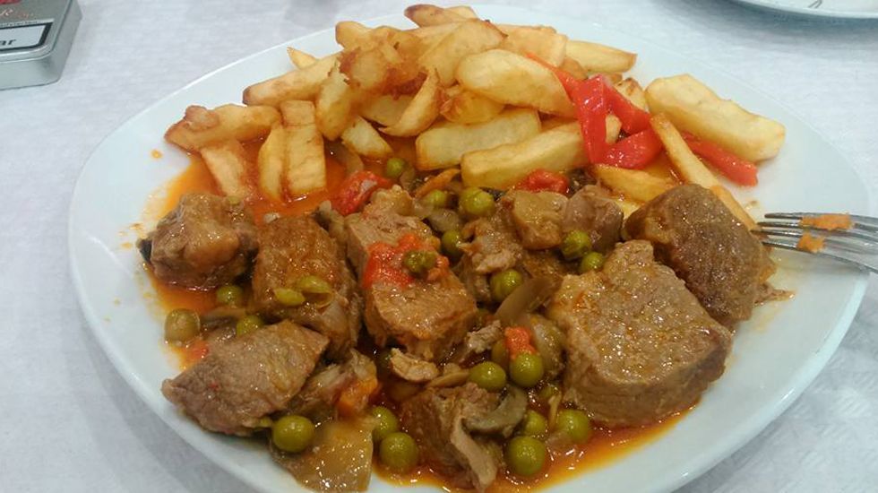 Carne gobernada al estilo de Oviedo