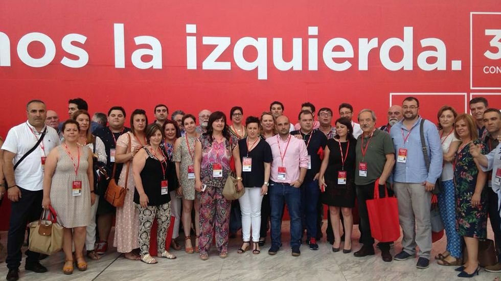 Delegación de la FSA en el congreso del PSOE