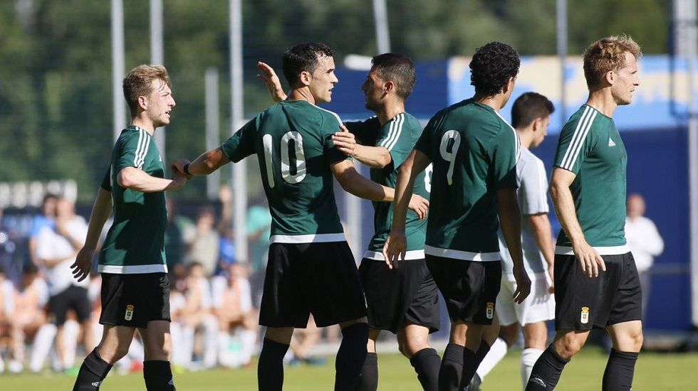 Cortina, Linares, Rocha, Steven y Susaeta, ante el Vetusta