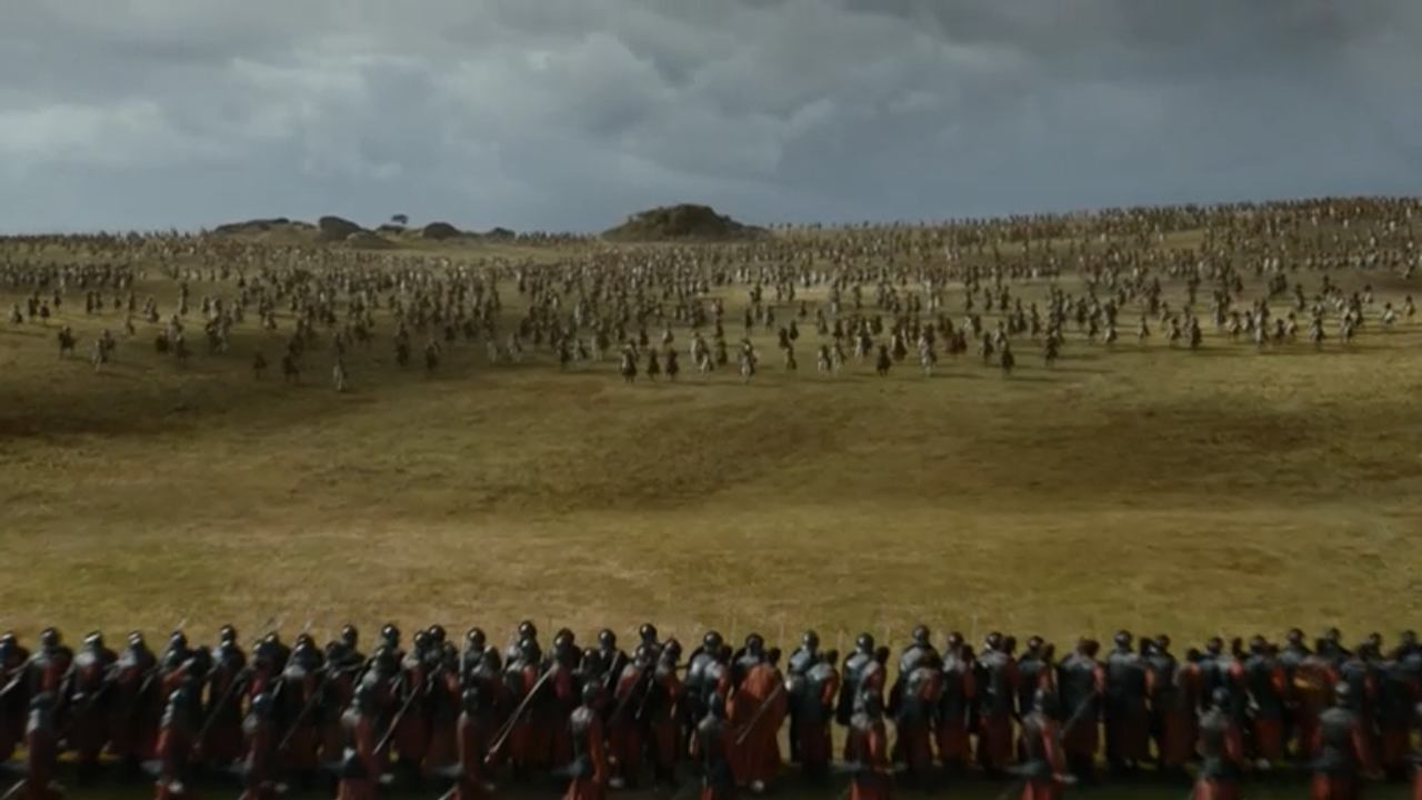 Batalla entre los Dothraki y los Lannister en el episodio 7x04 de Juego de Tronos