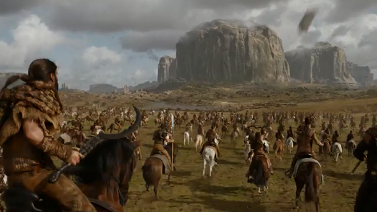 Batalla entre los Dothraki y los Lannister en el episodio 7x04 de Juego de Tronos