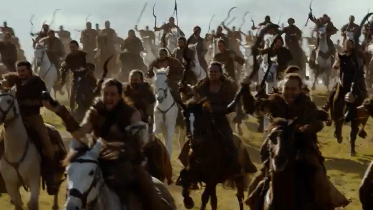 Batalla entre los Dothraki y los Lannister en el episodio 7x04 de Juego de Tronos
