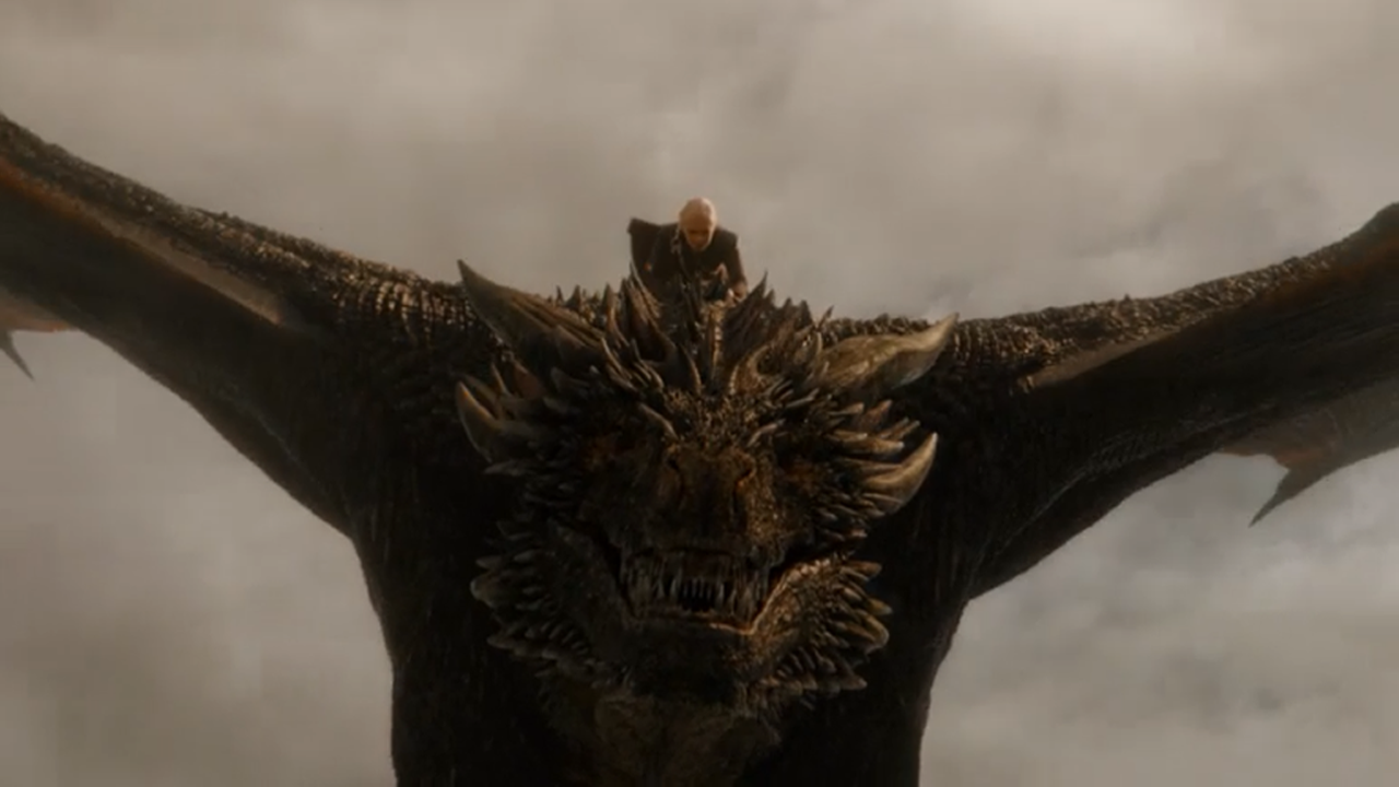 Drogon y Daenerys en el episodio 7x04 de Juego de Tronos