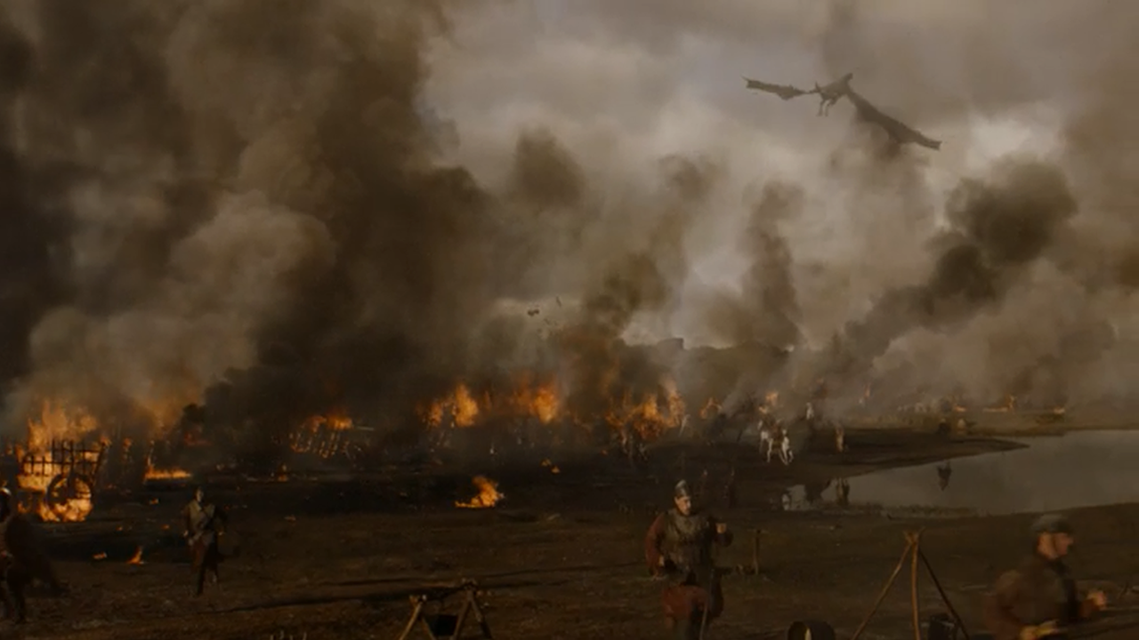 Batalla entre los Dothraki y los Lannister en el episodio 7x04 de Juego de Tronos