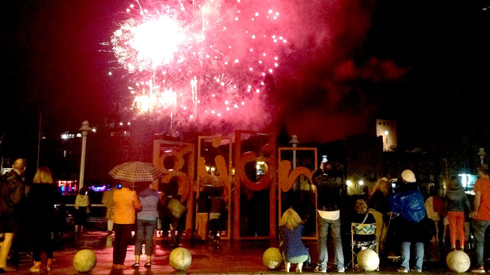 Noche de los Fuegos en Gijón