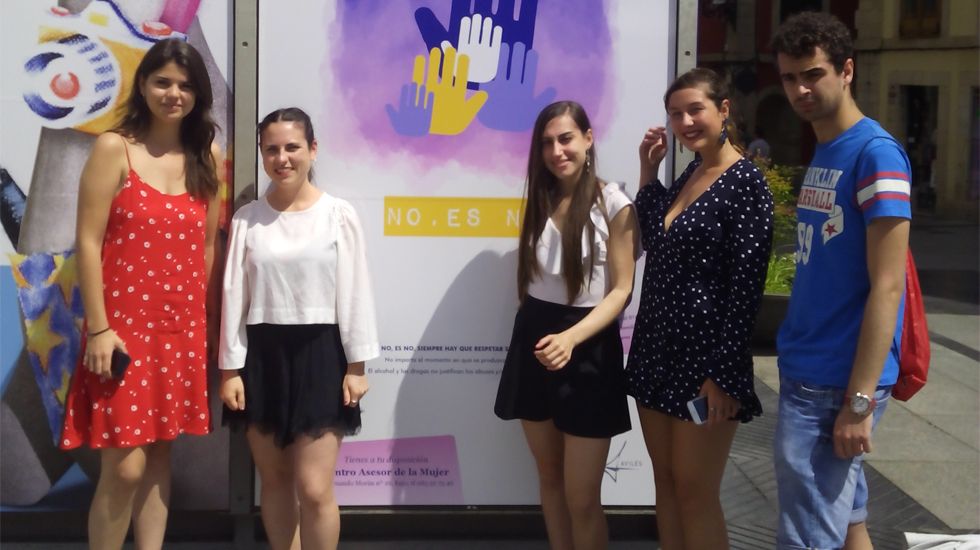 Presentación de la campaña contra agresiones sexistas en San Agustín