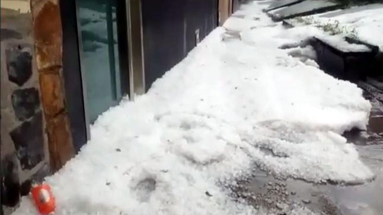 Asturias despide agosto con fuertes tormentas de granizo