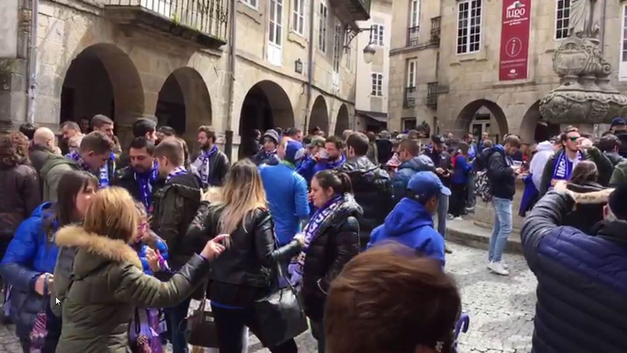 La afici&oacute;n del Oviedo toma Lugo