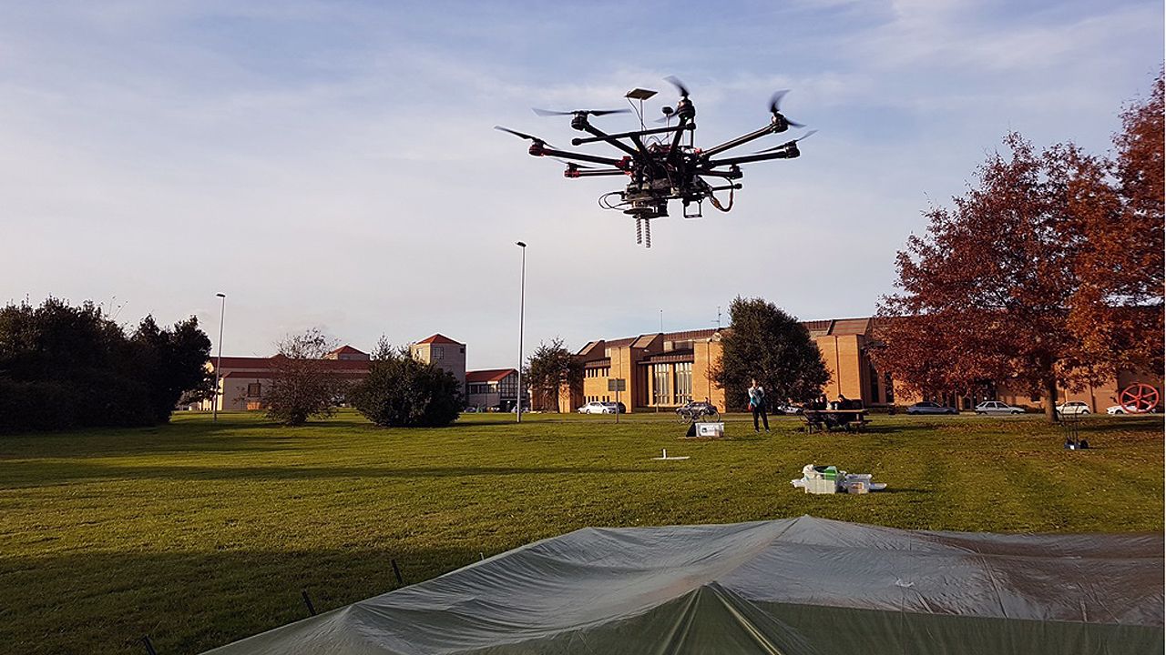 Un dron para localizar minas antipersona
