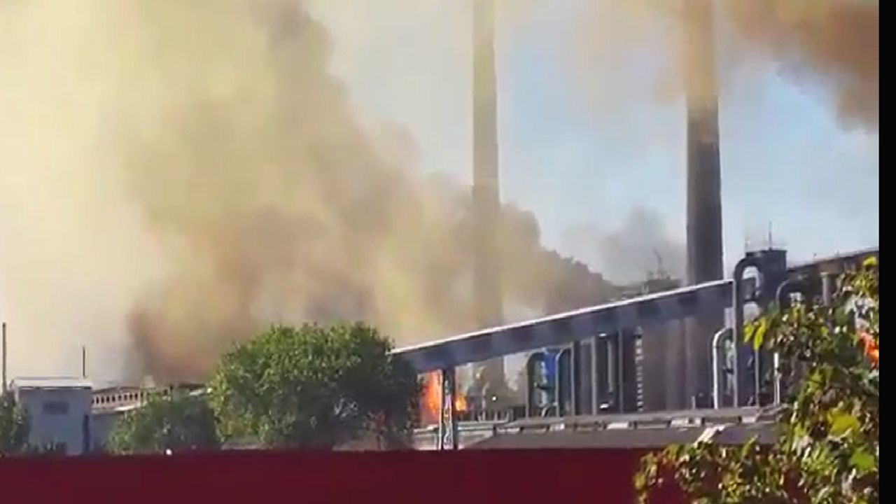 Las imágenes del incendio de Arcelor