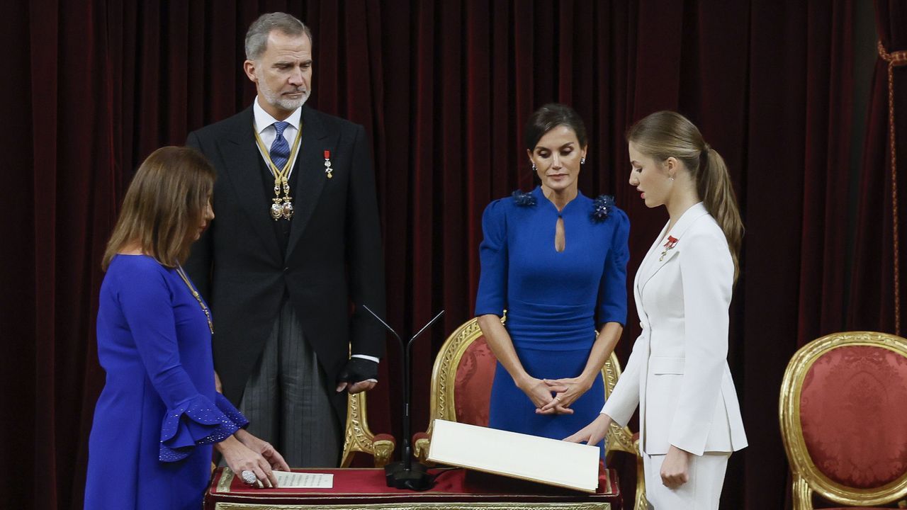 La princesa Leonor jura la Constituci&oacute;n