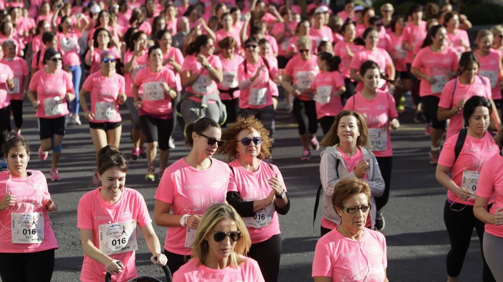 La boxeadora Marta Brañas, participante en la carrera de la mujer