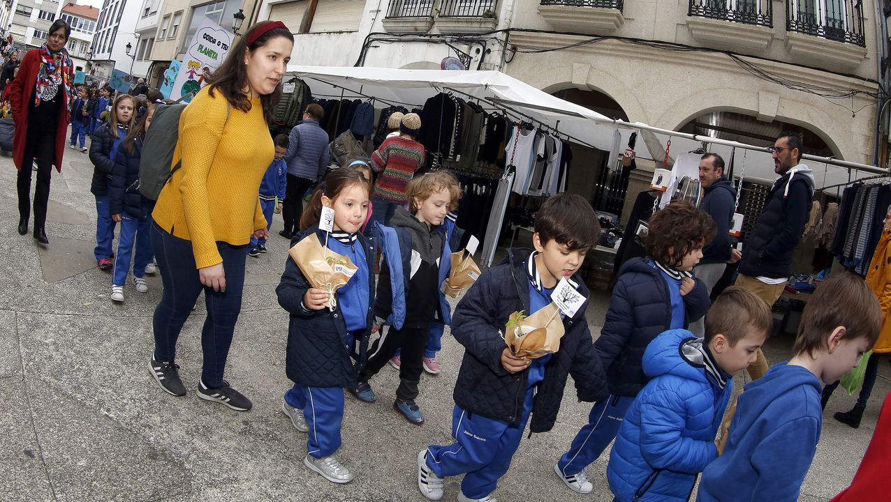 Voz Natura final del colegio Jaime Balmes, entrega de brotes de hortalizas de su huerto escolar 2020