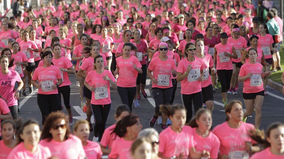 La boxeadora Marta Brañas, participante en la carrera de la mujer