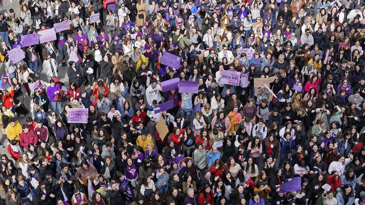 Las imágenes del 8M en Ourense