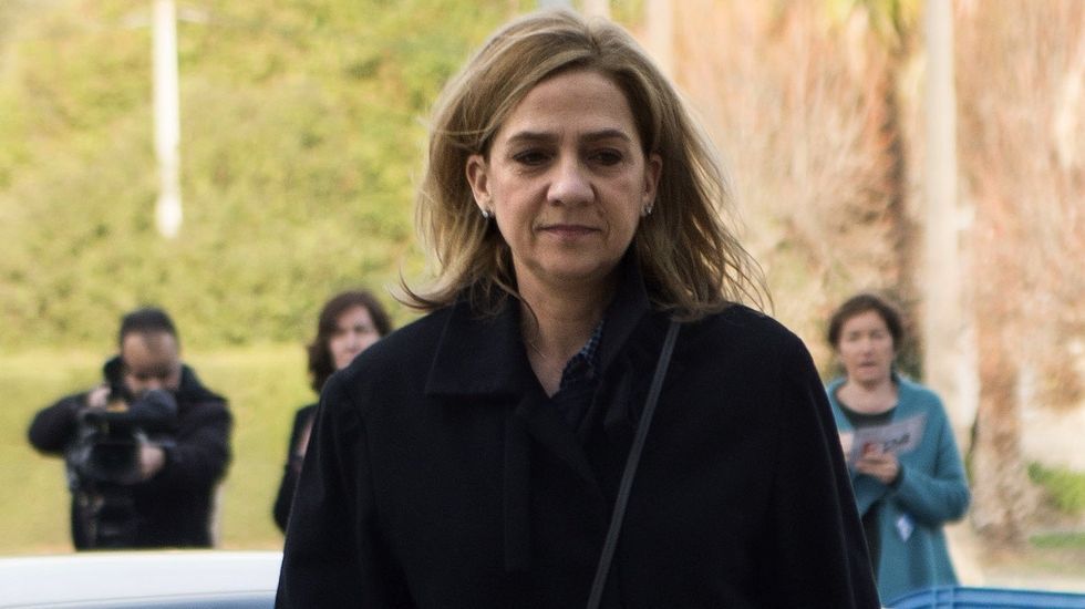 La infanta Cristina e Iñaki Urdangarin, a su llegada a la sede judicial de Palma