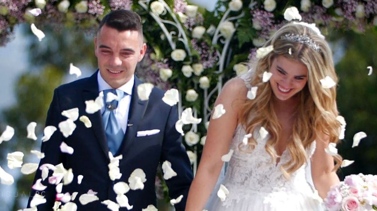 Iago Aspas y Jennifer Rueda
