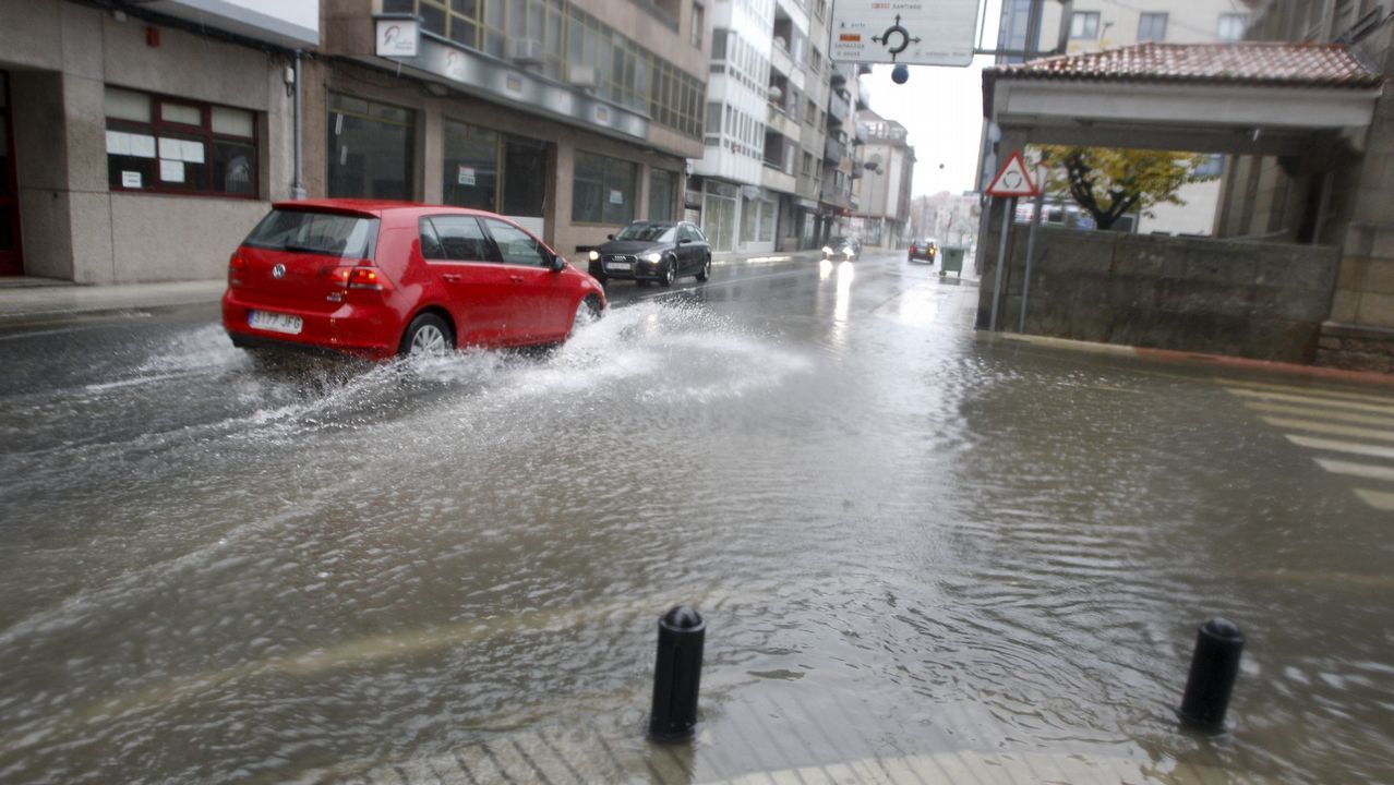 .El temporal en Vilagarcía