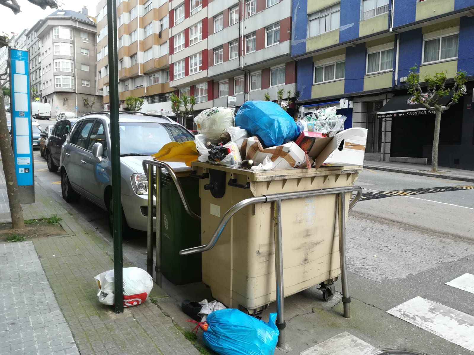 Cuarto día de la basura sin recoger