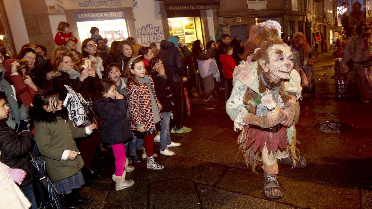 Gaspar en las calles compostelanas
