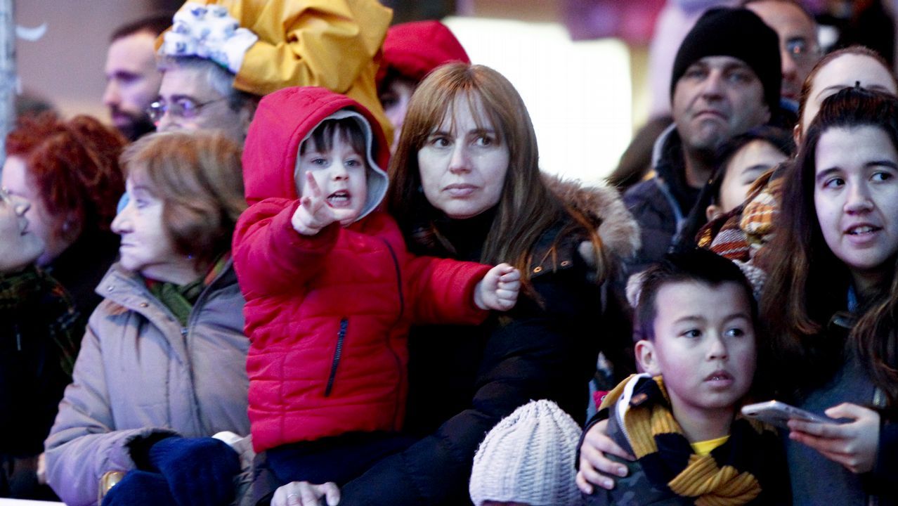 Los niños, esperando a los Reyes en Santiago