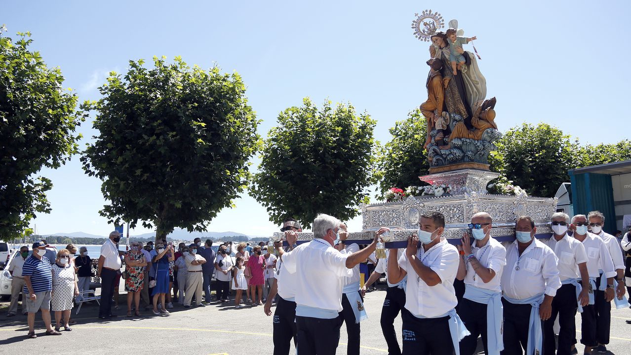 Procesión del Carmen en Lampón 2020