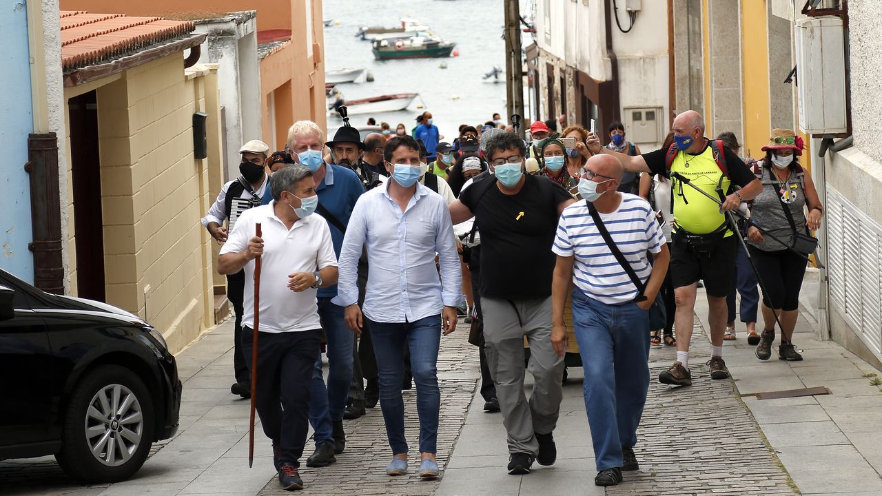 conmemoracion da chegada dos primeiros peregrinos polo camiño a orixe. os alcaldes recorrerán o ultimo tramo, desde o porto ata a igrexa en Corrubedo
