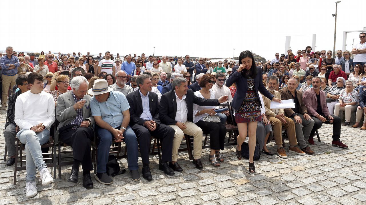 ACTO DEL HOMENAJE A PLACIDO BETANZOS EN EL QUE BAUTIZO´CON SU NOMBRE EL PASEO MARITIMO DE PALMEIRA