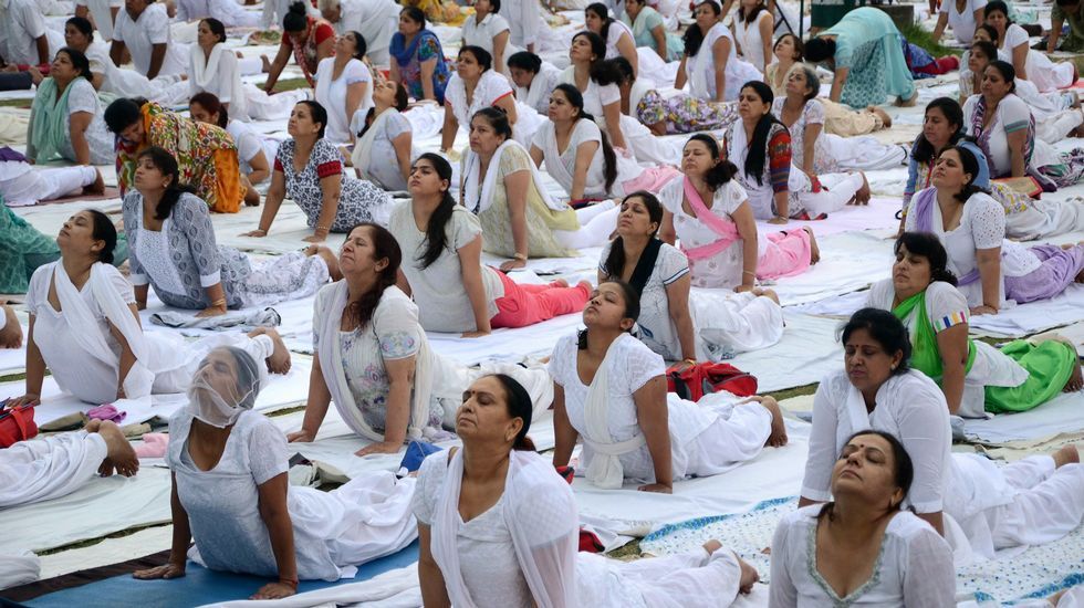 Día Internacional del Yoya en Nueva Delhi.
