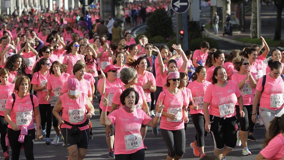 La boxeadora Marta Brañas, participante en la carrera de la mujer