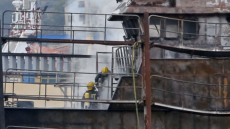 Incendio en los astilleros de Placeres