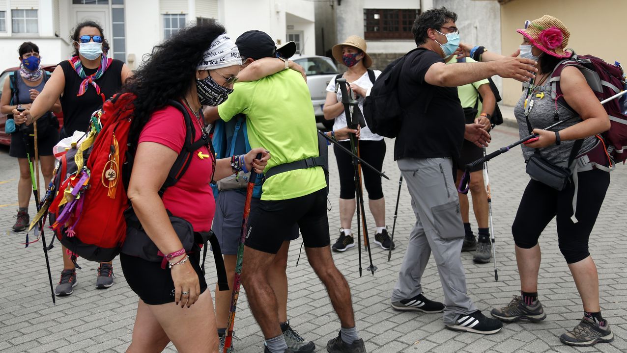 conmemoracion da chegada dos primeiros peregrinos polo camiño a orixe. os alcaldes recorrerán o ultimo tramo, desde o porto ata a igrexa en Corrubedo