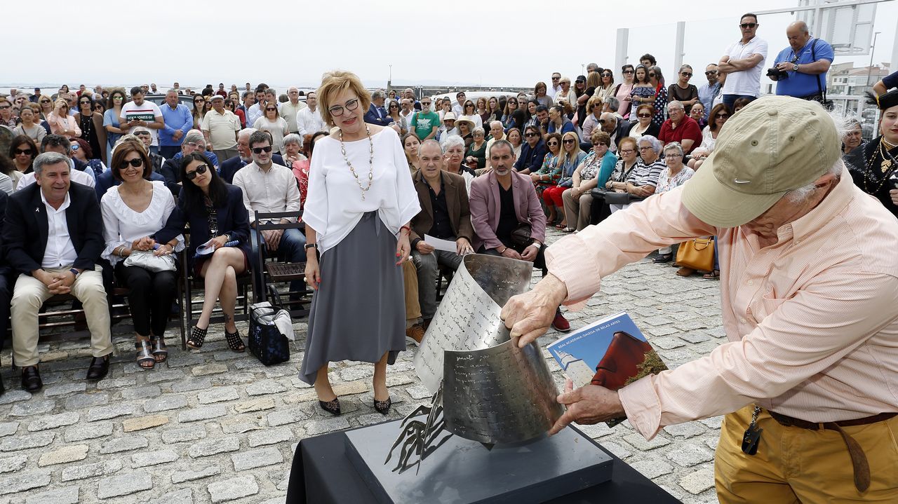 ACTO DEL HOMENAJE A PLACIDO BETANZOS EN EL QUE BAUTIZO´CON SU NOMBRE EL PASEO MARITIMO DE PALMEIRA
