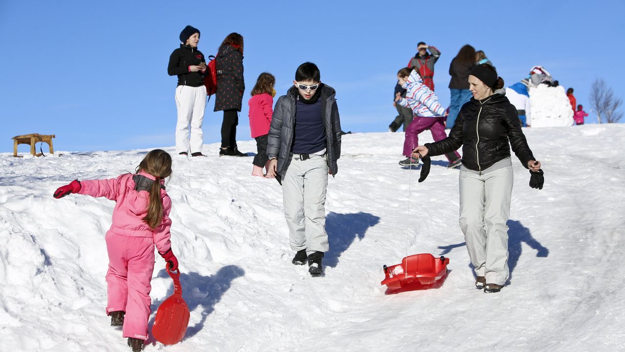 O Cebreiro es actualmente el lugar que más visitantes recibe atraídos por la nieve