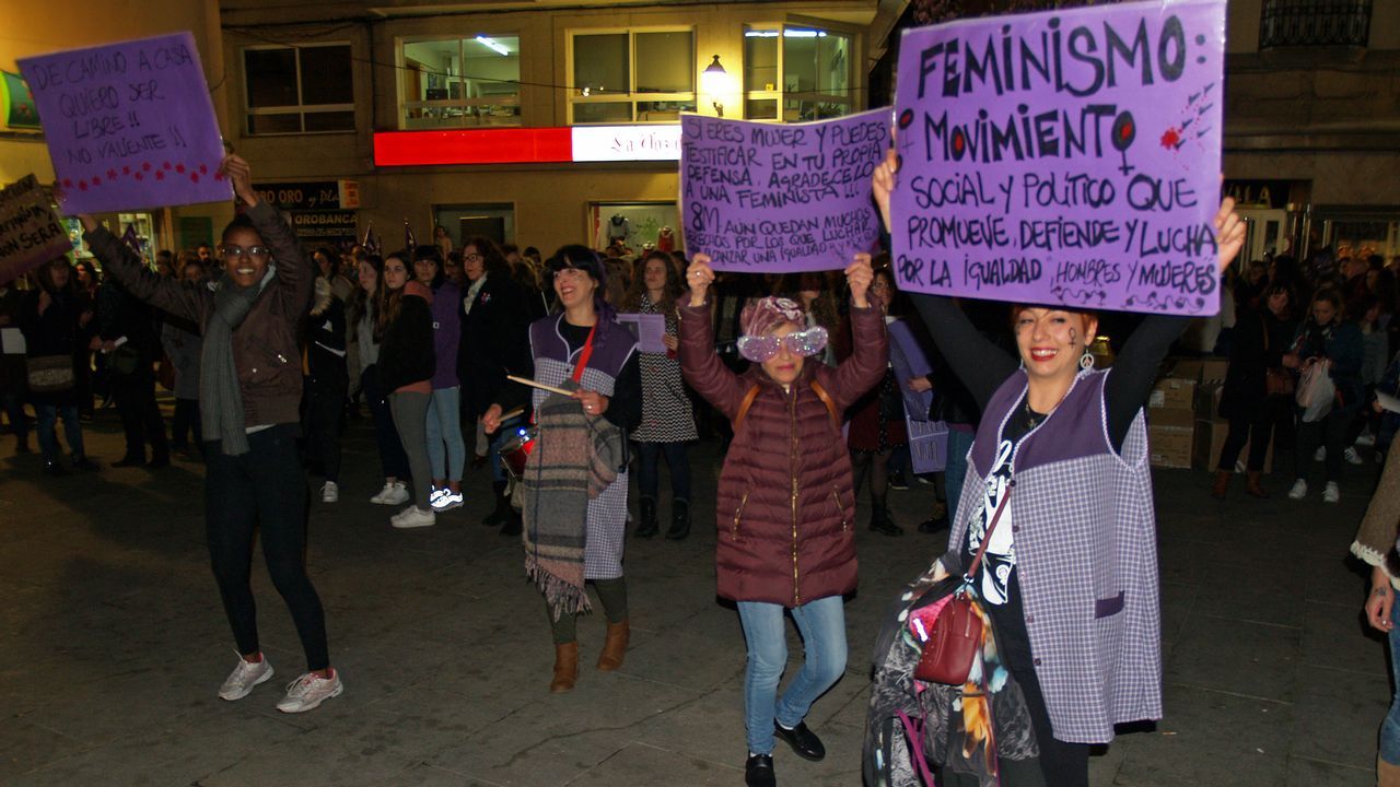 Manifestación en Monforte
