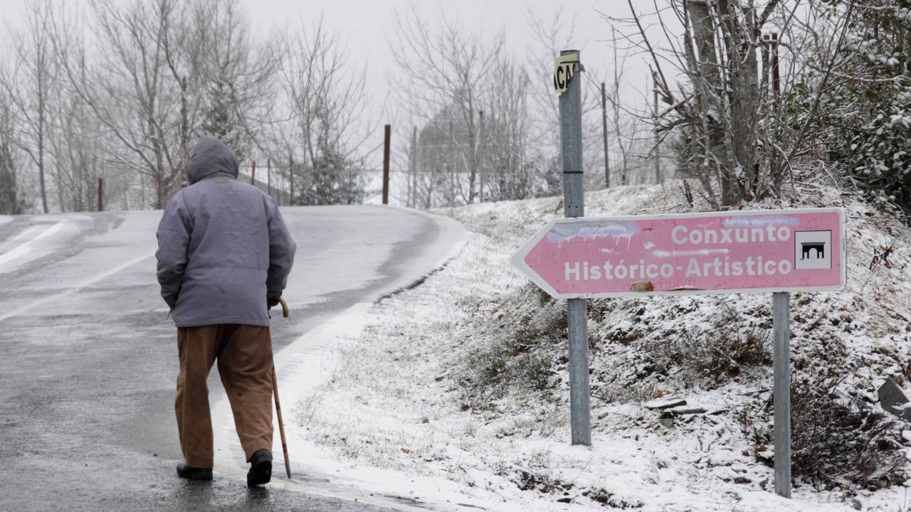 Nieve en O Cebreiro
