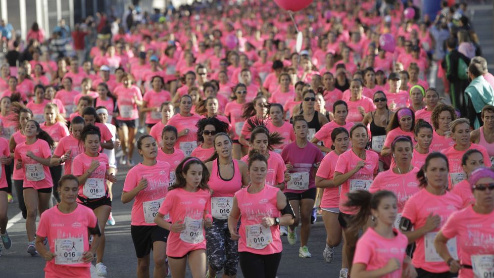 La boxeadora Marta Brañas, participante en la carrera de la mujer